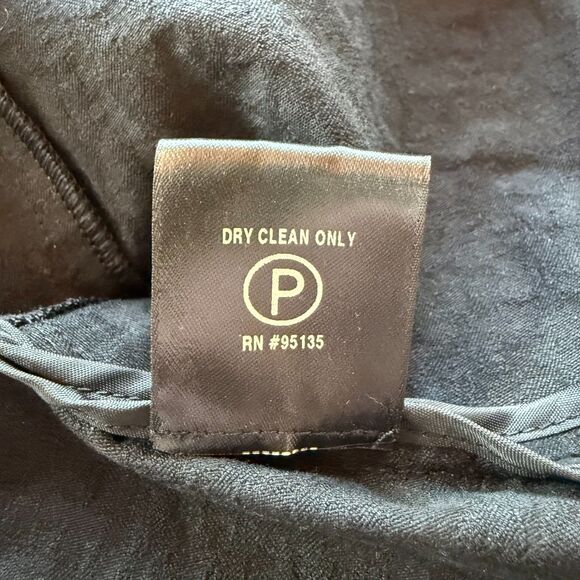 NWOT Lafayette 148 New York Camber Textured Front Zip Dress in Black Size 0 - Picture 7 of 11